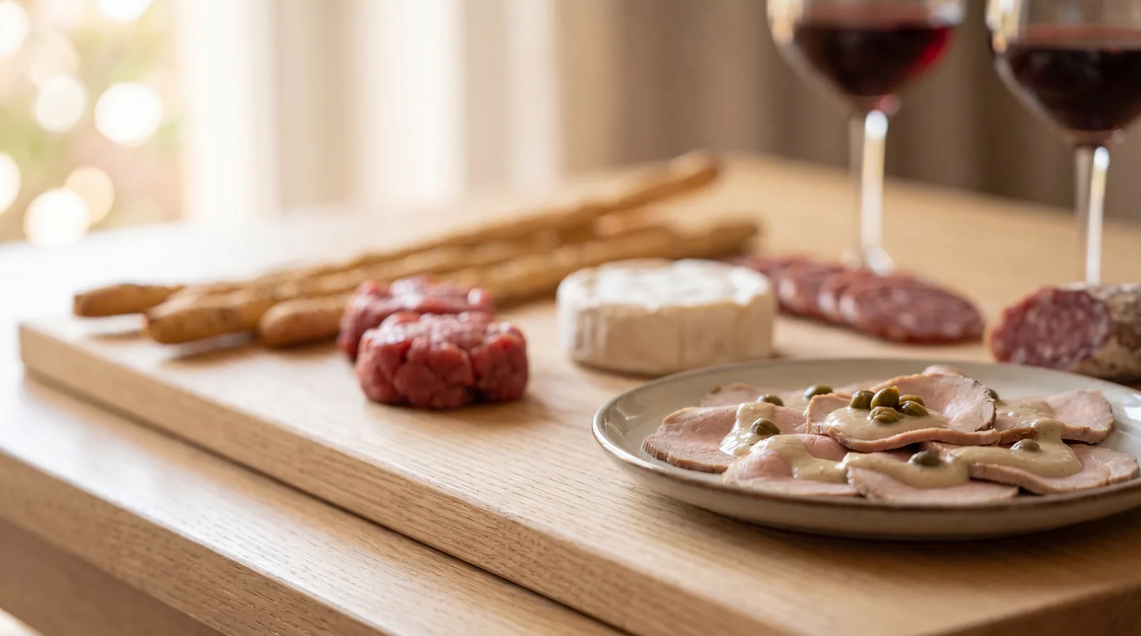 Tagliere con tomini e robiola — Il Boscheto
